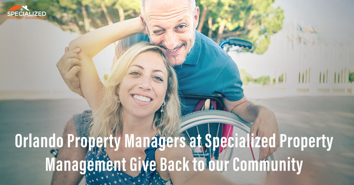Orlando Property Managers at Specialized Property Management Give Back to our Community